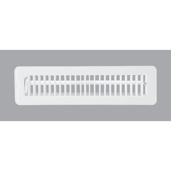 Home Impressions 2-1/4 In. x 12 In. White Steel Floor Register 1FL0212WH-NH - main